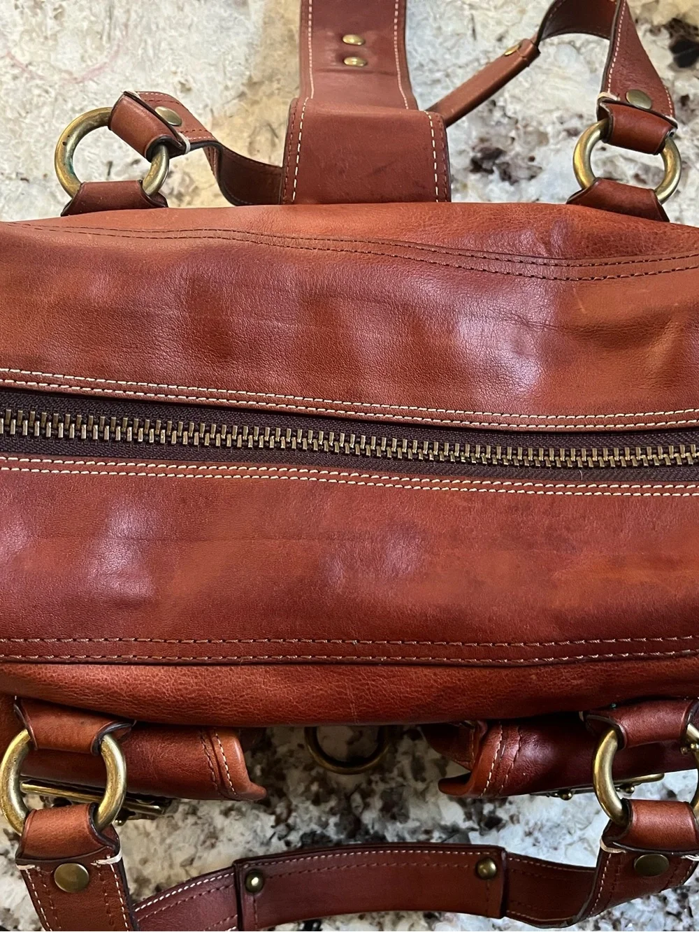 Coach Legacy Mandy satchel leather with brass hardware. Pre-Owned condition-Good - Picture 3 of 16